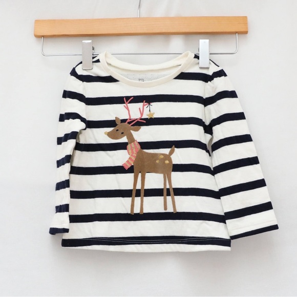 Set of 2 Baby Gap tops 1 Joe Fresh dress baby girl infant 12-18 toddler striped - Picture 7 of 13